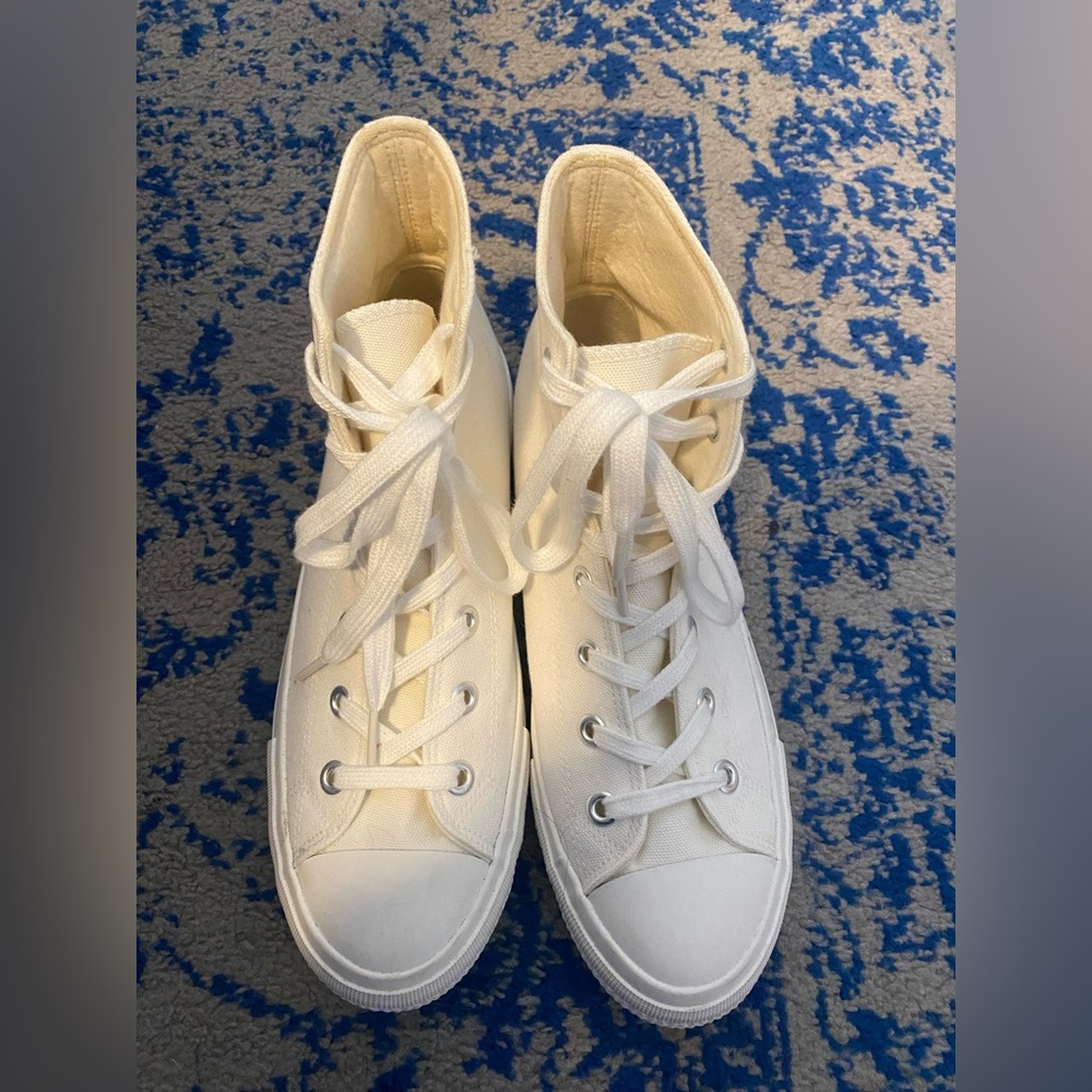 White high top sneakers (not converse!)